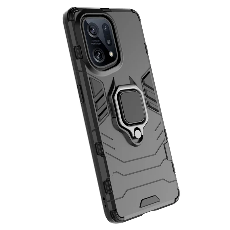 Stand Back Case For OPPO Find X5 Pro X3 X2 Lite Reno 7 6 5 3 2 Shockproof Hybrid Armor Ring Cover