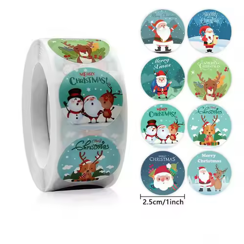 Children's Christmas gift label stickers School teachers commended students reward Self-adhesive Decorative gifts series - Image 15