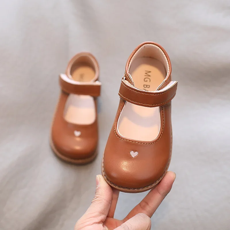 New Spring and Autumn Korean Fashion Children\'s Vintage Shoes PU Summer School Shoes Super Soft and Comfortable 1-6 Years Old