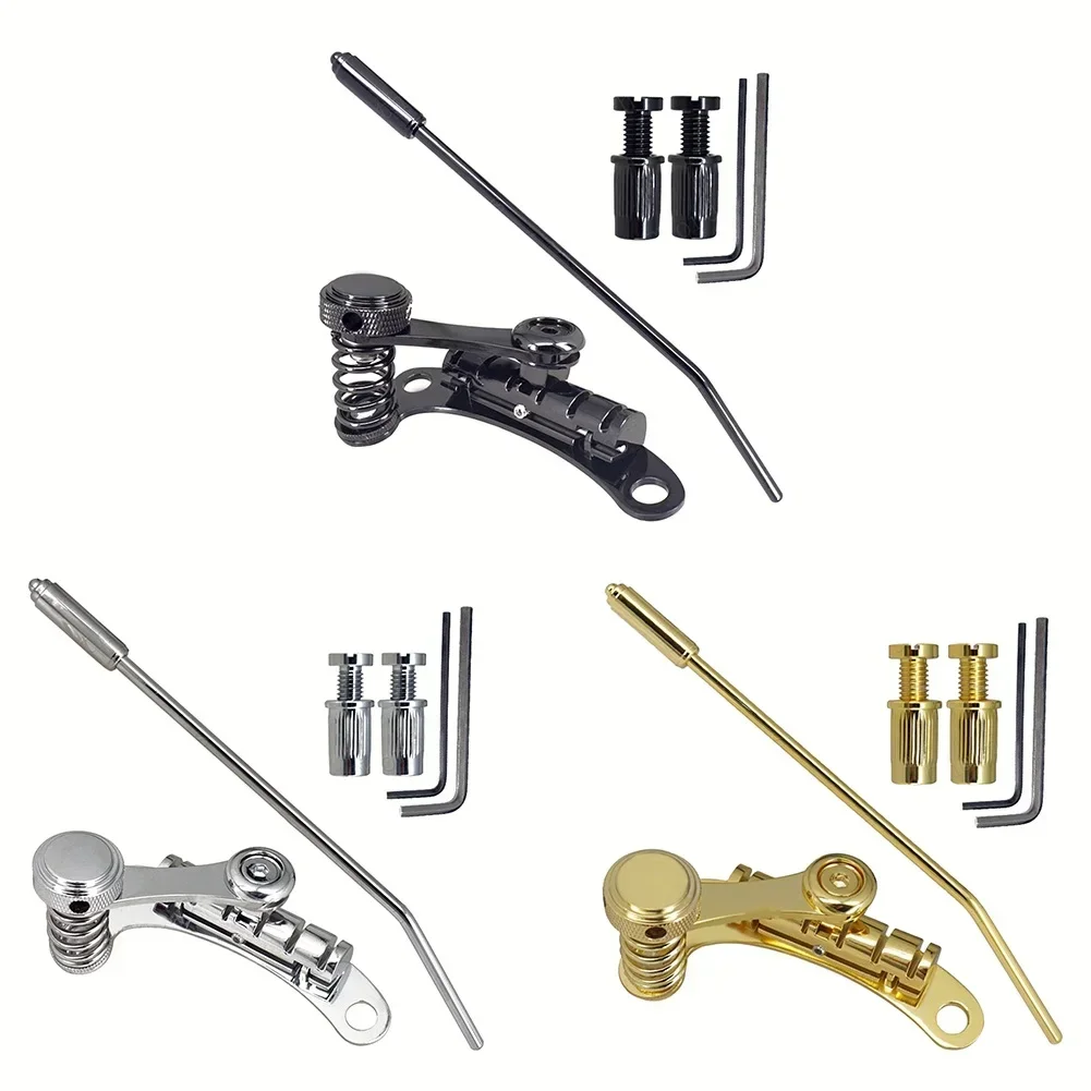 LP & SG Guitar Modification Kit Chrome Bridge Tremolo & Stop Bar Tailpiece Premium Iron Hardware For Electric Instruments