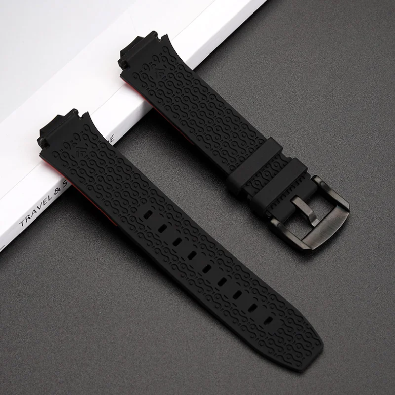 Bicycle Race T111417 Silicone Watch Strap For Tissot 1853 T111 Racing Rubber Men's Watchband Watch Strap wristband accessories