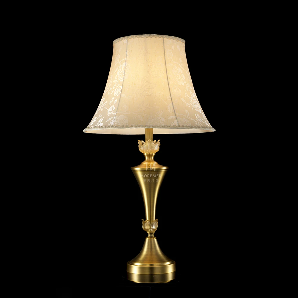 Modern Exquisite Fabric Decorated LED Floor Lamp Brass Bracket VH Indoor Lighting for Living Room Hotel Available Middle Sizes