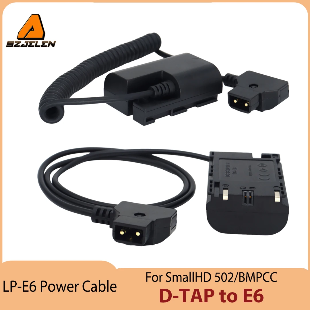 

Lp E6 Dummy Battery To D-Tap Cable For Canon 6D 7D 60D 70D 80D 90D R R5 R6 5DS 5D And BMPCC 4K