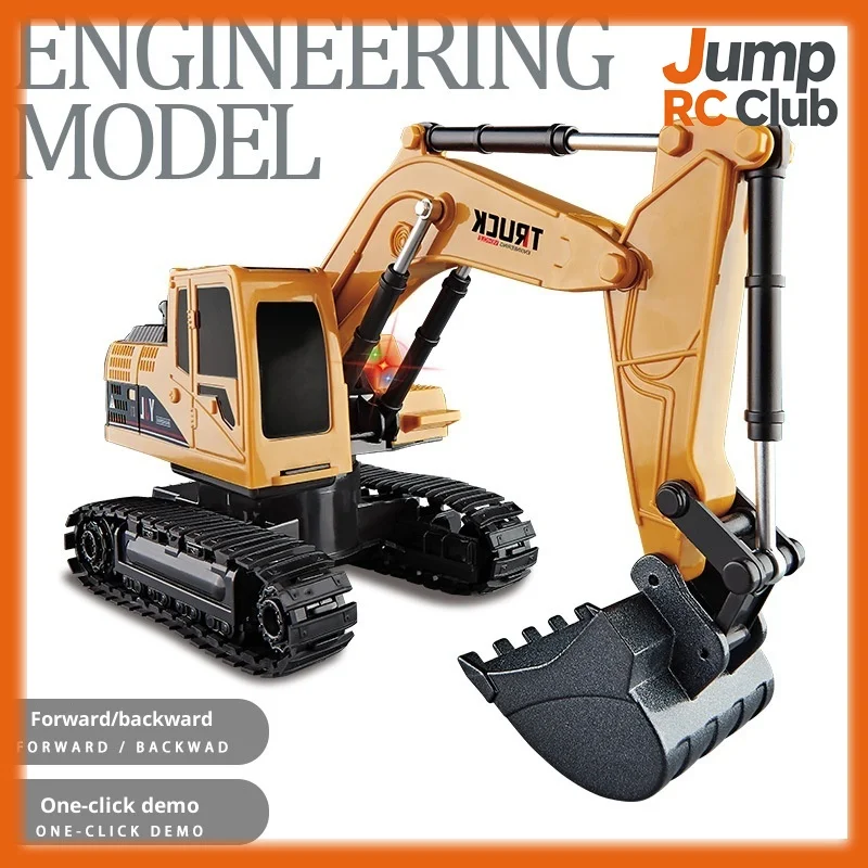 

Радиоуправляемый экскаватор из сплава, на аккумуляторе, электрическая строительная машина, игрушка для мальчиков, реалистичный подарок для строительных работ