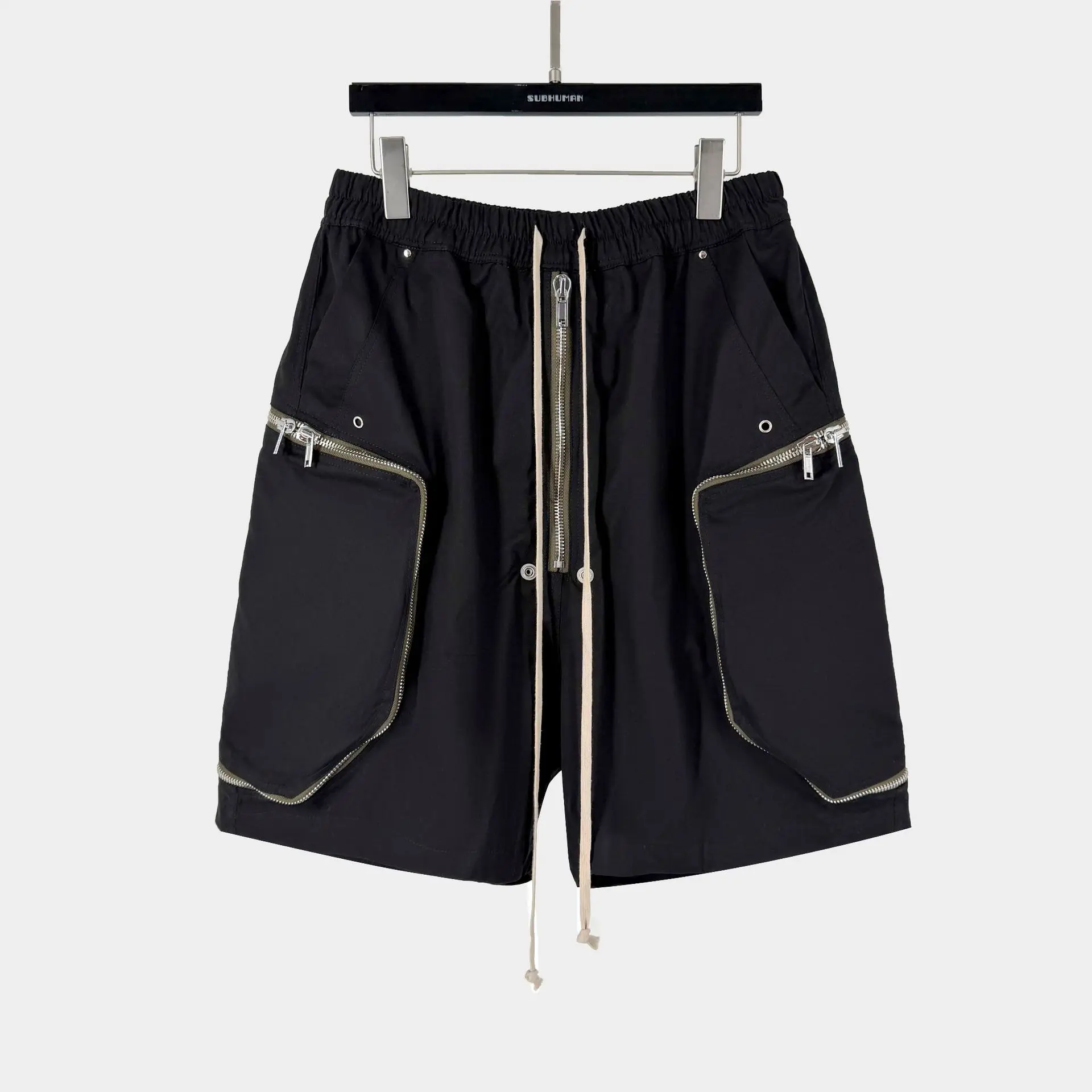 

High Street Dark Style Multi-Zip Cargo Pants Men's Fashion Comfortable Shorts Men's Clothing Women's Clothes