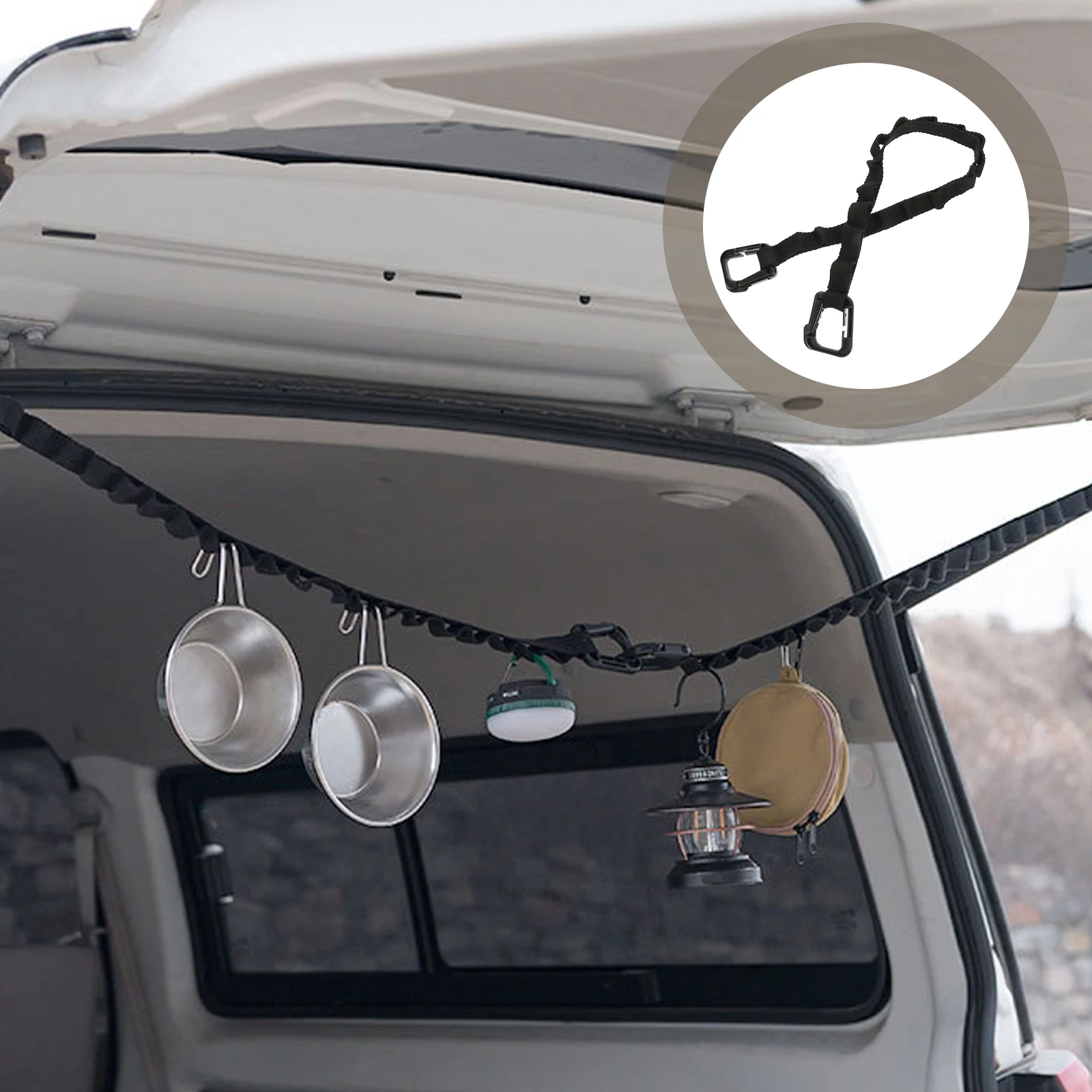 

Tent Hanging Belt Portable Lanyard Travel Lengthened Hanging Strap Outdoor Storage Rope Multifunction Organizing Belt For