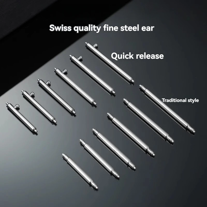 High Quality Watch Shafts Stainless Steel Straps Rubber Cowhide Watch Buckles Quick Release Earstems Spring Bar Watch Bolts