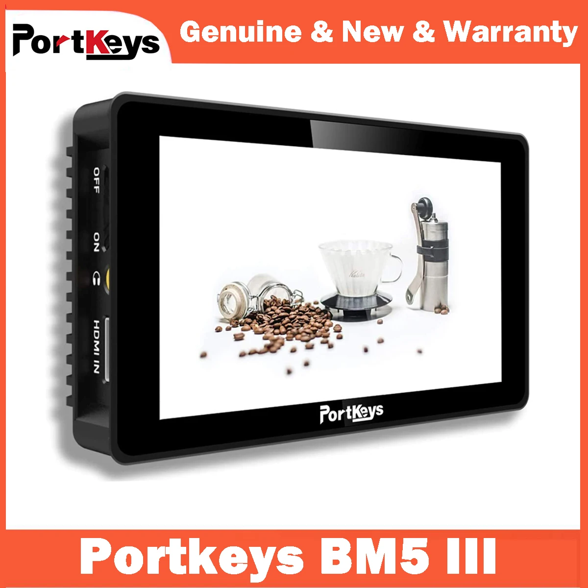 

Portkeys BM5 III 5.5“ Camera Control Field Monitor Touch Screen 2200nit 3G SDI/HDMI Super Heldere Metal Frame LUT SDI