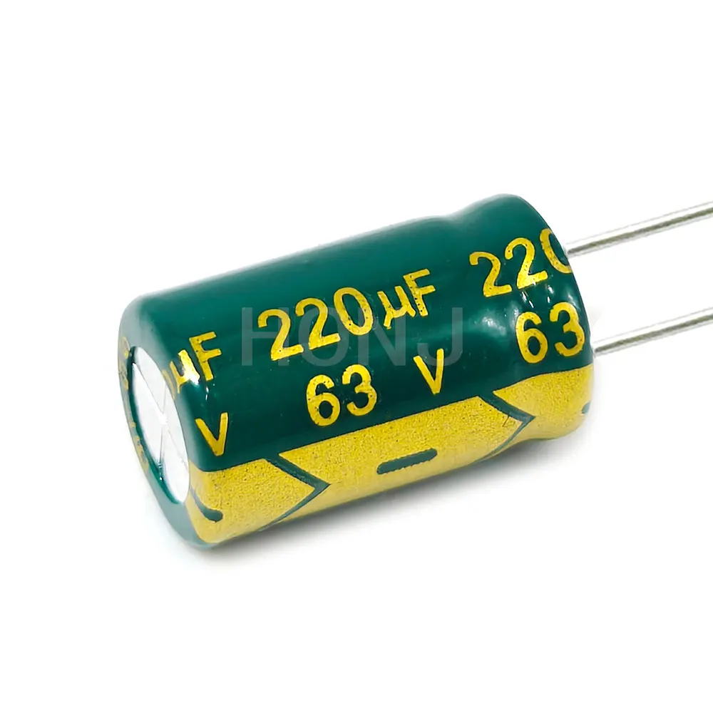 10PCS 63V220uf 10x17mm Aluminum Electrolytic Capacitor 220uf63v 63v 220uf 63V 220mf 63vdc 220MFD 63v220mf 220mf63v ±20%