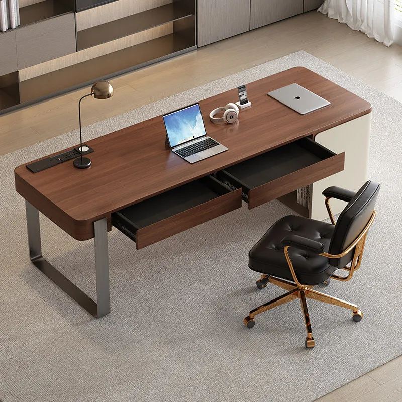 

Italian Minimalist Office Desks Luxury Modern Designer Office Desks Solid Wood Office Furniture Scrivanie Per Ufficio ZY40BGZ