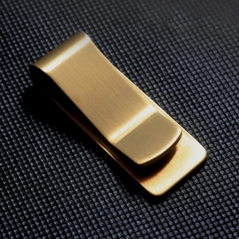 Fashion brass Money Clip Simple Dollar Cash ID Card Clamp