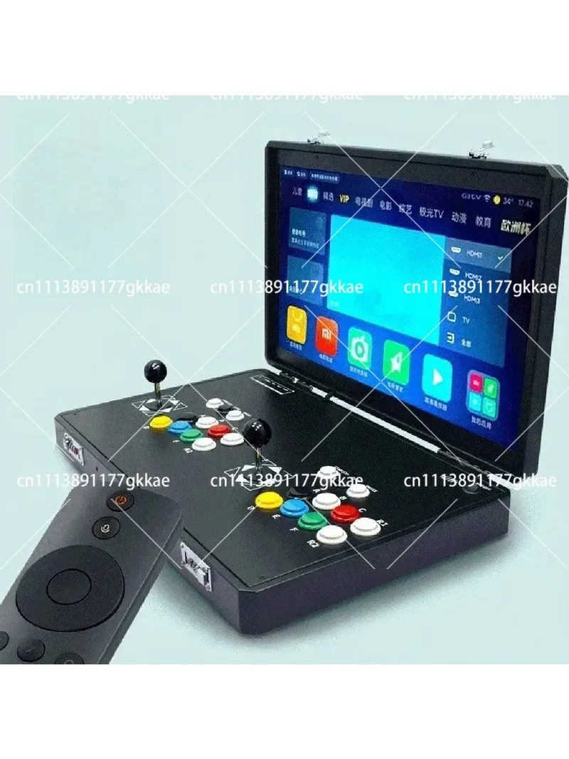 24 Inch Double Joystick Folding Portable Arcade Game Console Home Entertainment System