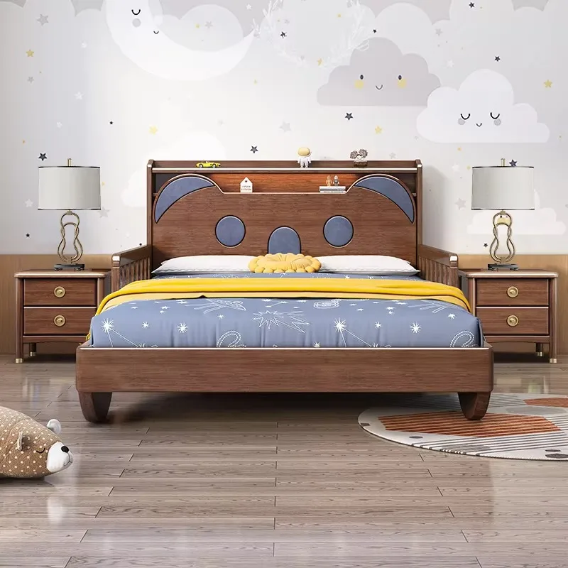 

Europe Boys Frame Kids Bed Sleeping Wooden House Design Princess Baby Bed Bedroom Modern Style Lit Pour Enfants Kids Furniture