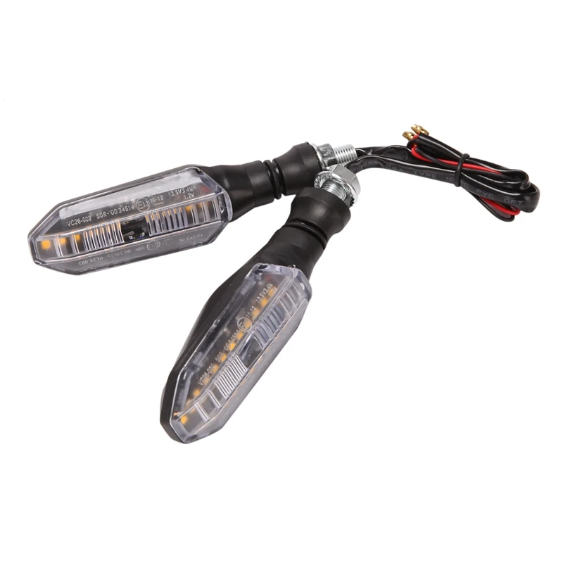 Clignotant ociamique LED pour Moto, pour Honda CB250 Kawasaki Yamaha Suzuki, 2 Pièces