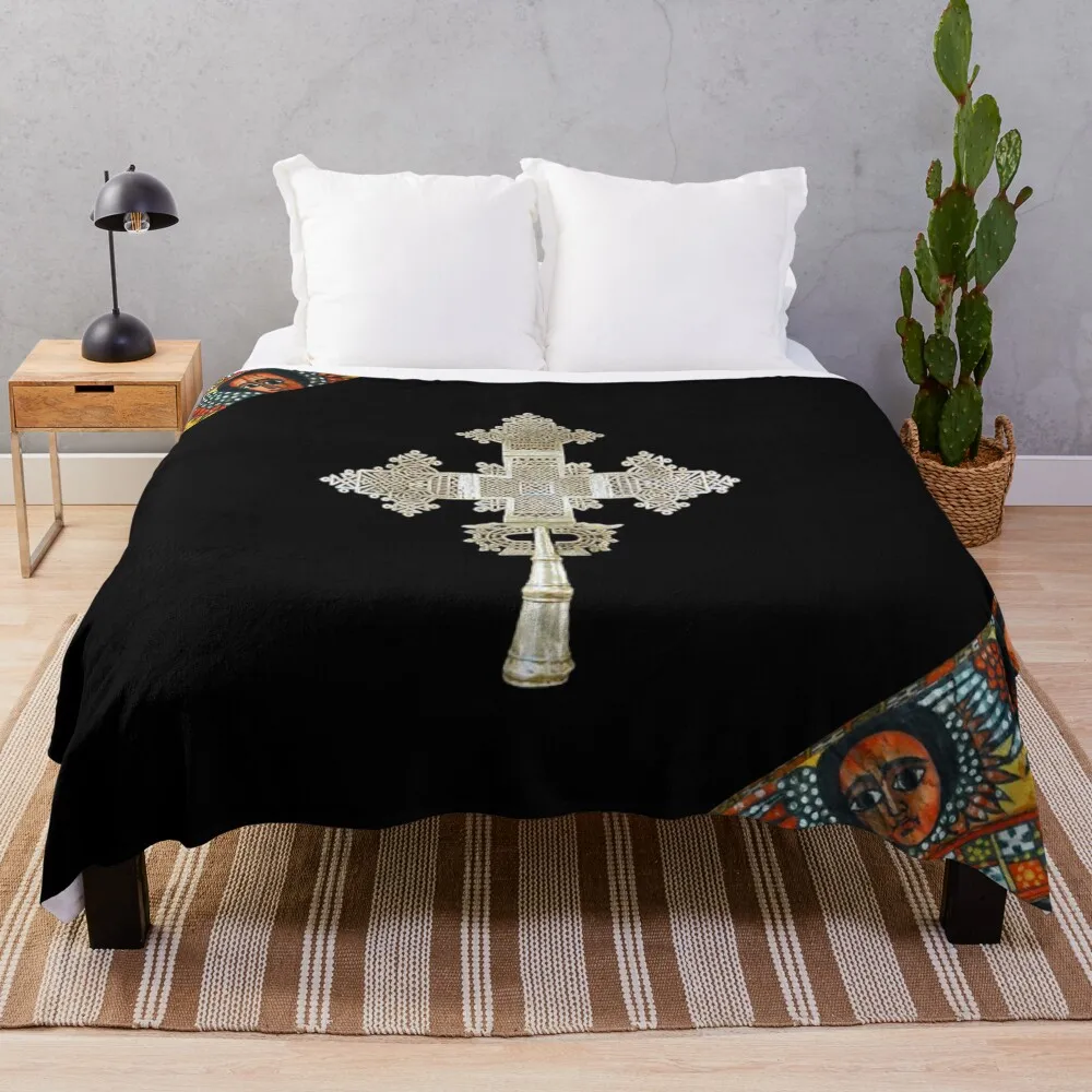 

Ethiopian Orthodox  Throw Blanket Heavy Plush Blankets For Sofas Blankets