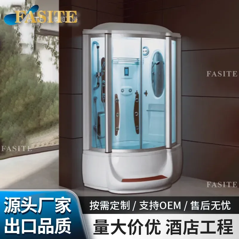 For Integrated Smart Shower Room Wet and Dry Separation Steam Sauna Cabin Glass Enclosure Bathroom Hotel Home Spa