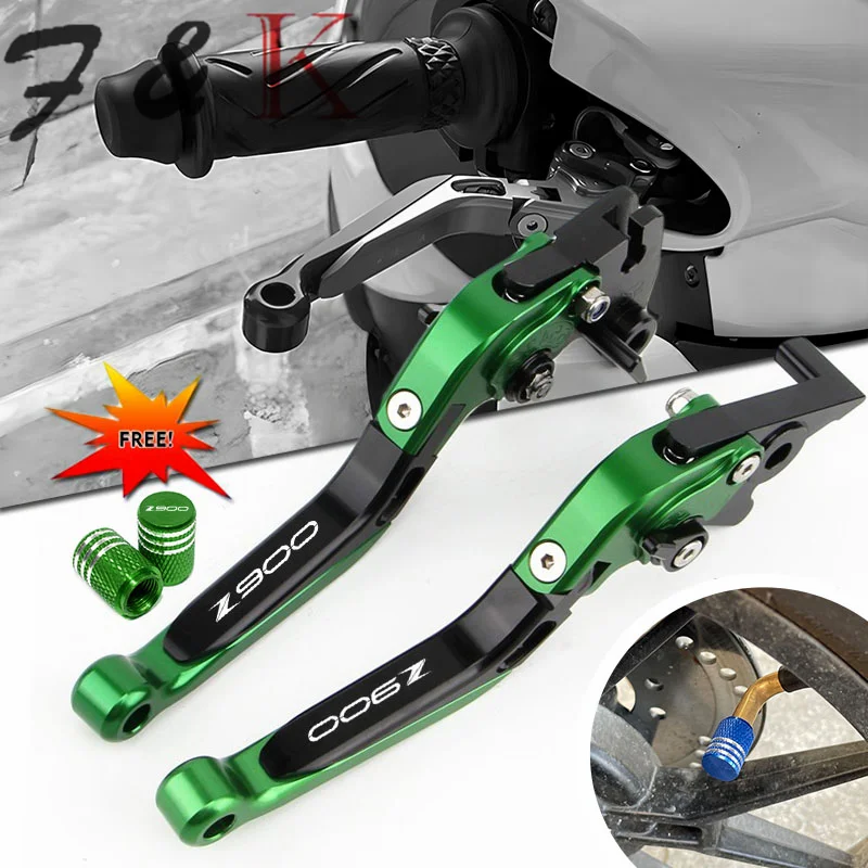 

Z900 LOGO Fit For Z 900 z900 z 900 2017-2024 2025 New Motorcycle CNC Accessories Folding Extendable Brake Clutch Levers