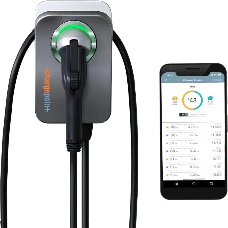 Hardwired EV Fast Charge Station, Electric Vehicle Charging Equipment, Compatible Home Flex Level 2 EV Charger $349.58