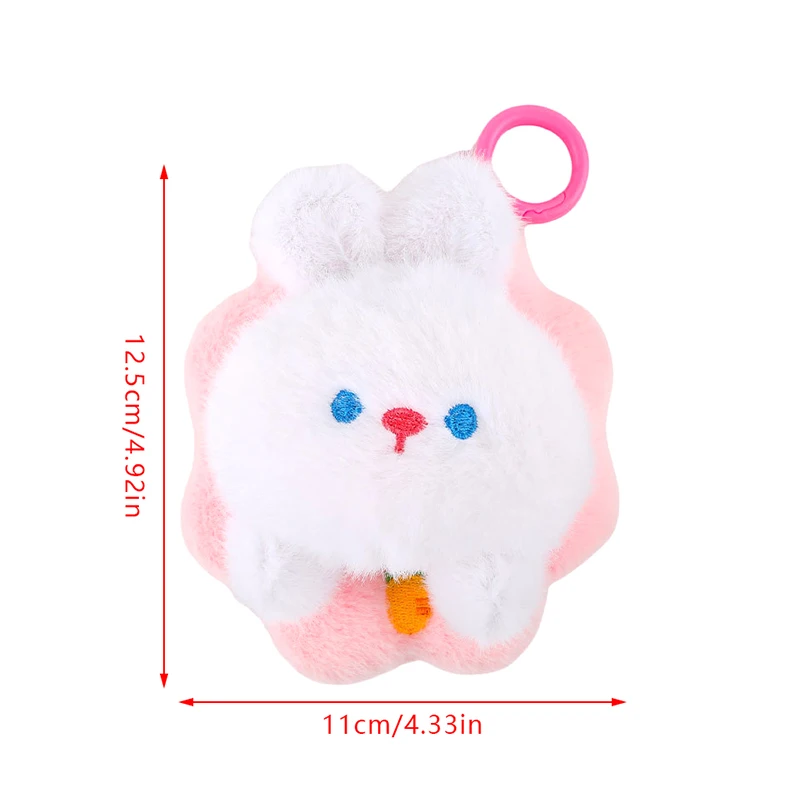 Porte-clés en peluche animal mignon, couronne créative de dessin animé, jouet beurre, capybara, over, raton laveur, lapin, ornements de sac à breloques, cadeaux de décoration de chambre