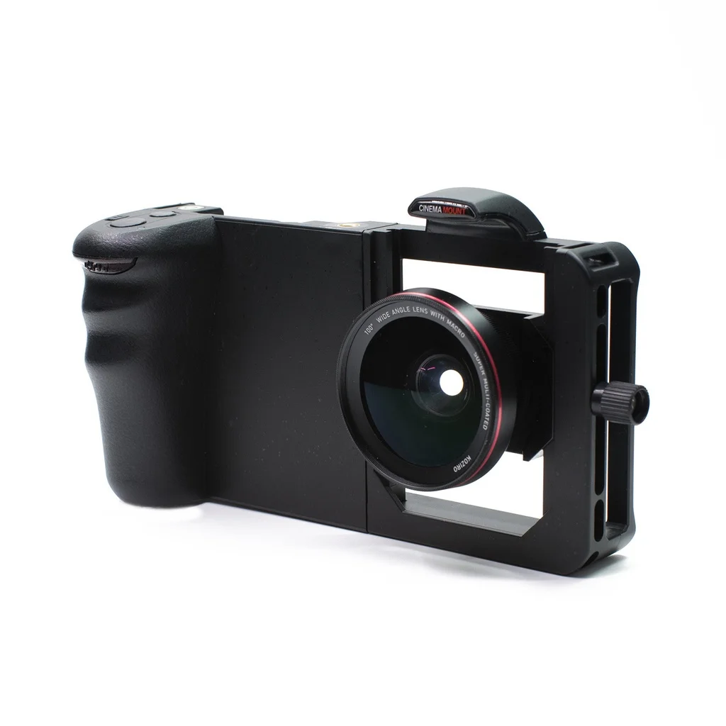 Normal rabbit cage Smartphone camera stabilizer Video mount Shooting cage + Lens for Xiaomi iPhone