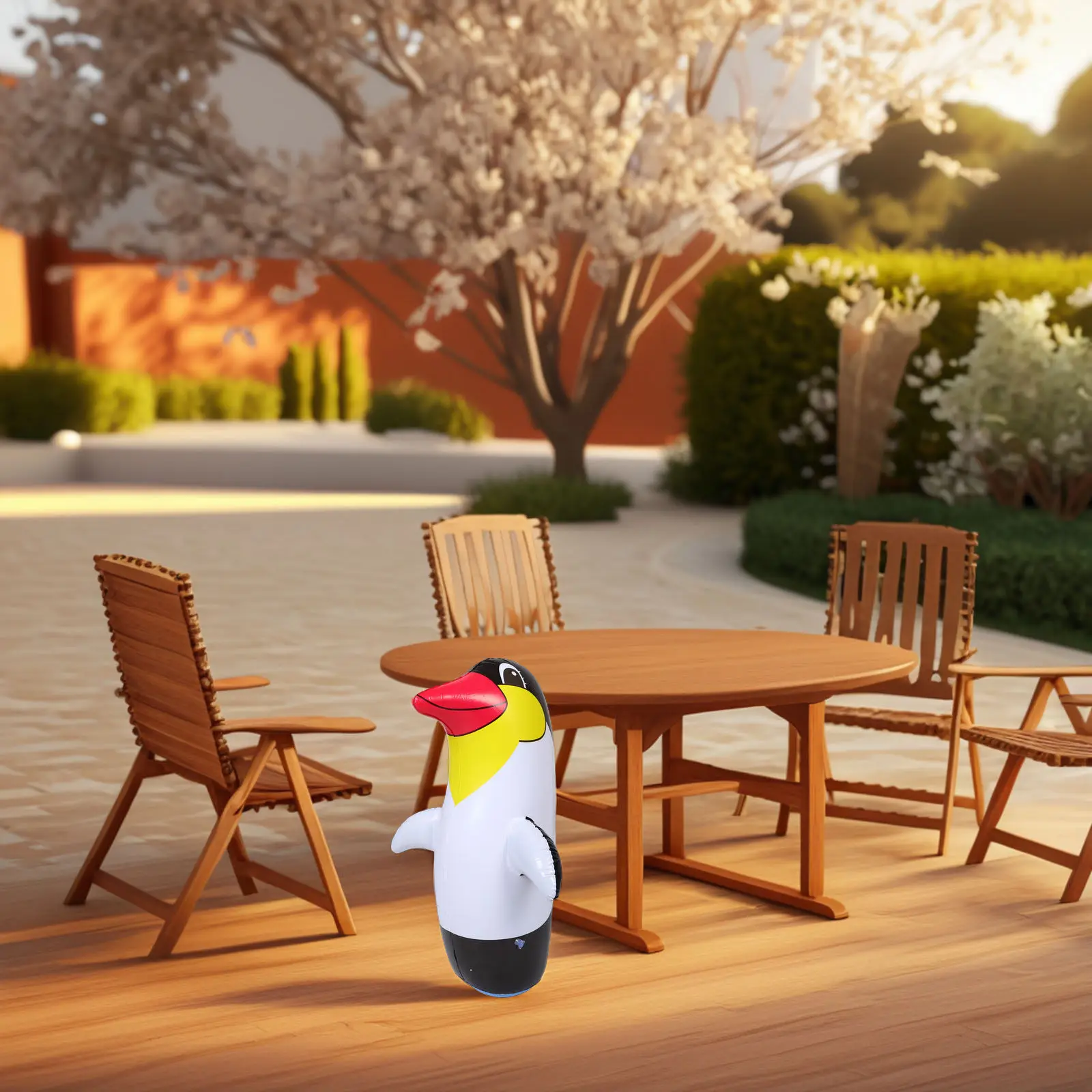 

Надувной пингвин-тумблер в мультяшном стиле, большой, для украшения вечеринок в помещении и на улице, надувной декор в виде пингвина