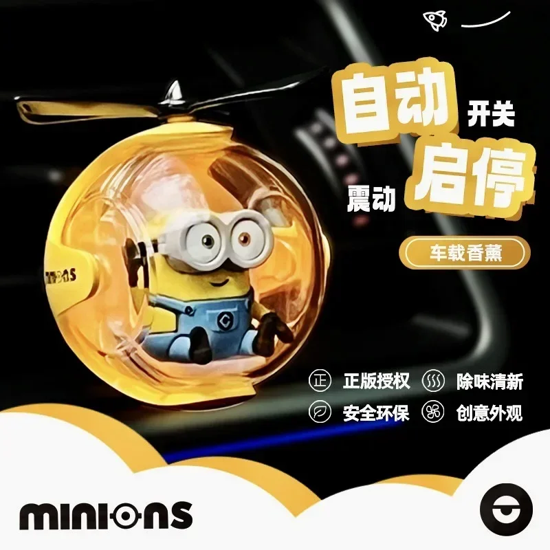 Universal Studios Minions Hello Kitty Car Air Freshener Perfume Diffuser Outlet Fragrance Cartoon Decor Toy Auto Accessorie Gift