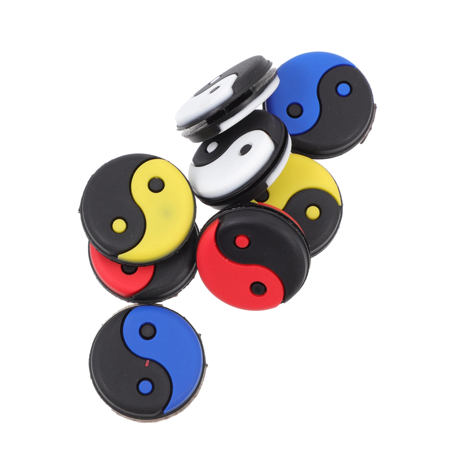 1Set Tennis Racket Vibration Dampeners Silicone Shock Absorbers Pattern Racket Stability Sports Supply Tennis Absorbers