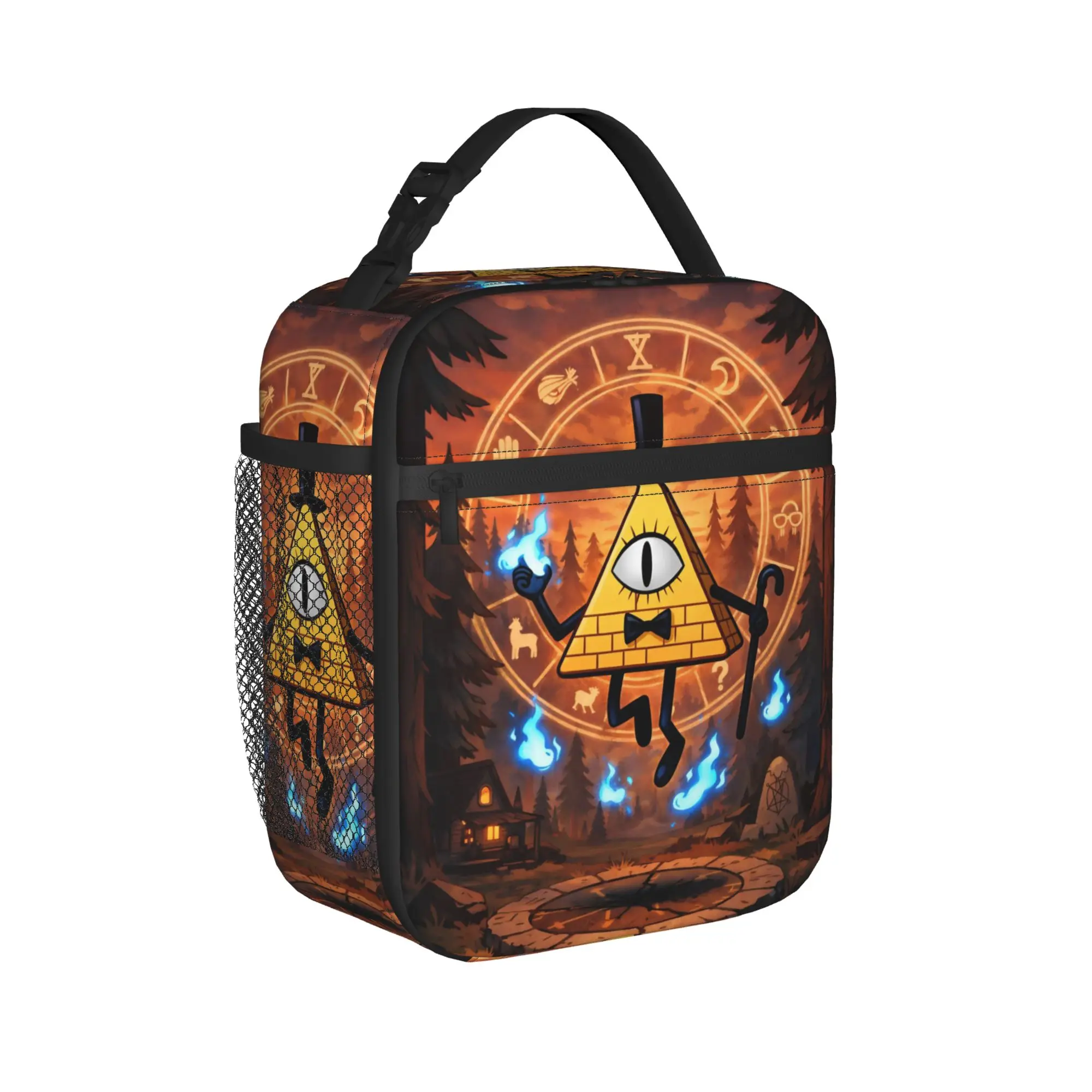 G-Gravity Falls Thermal Insulated Lunch Bag for Office  Portable Bento Box Men Women Thermal Cooler Lunch Boxes