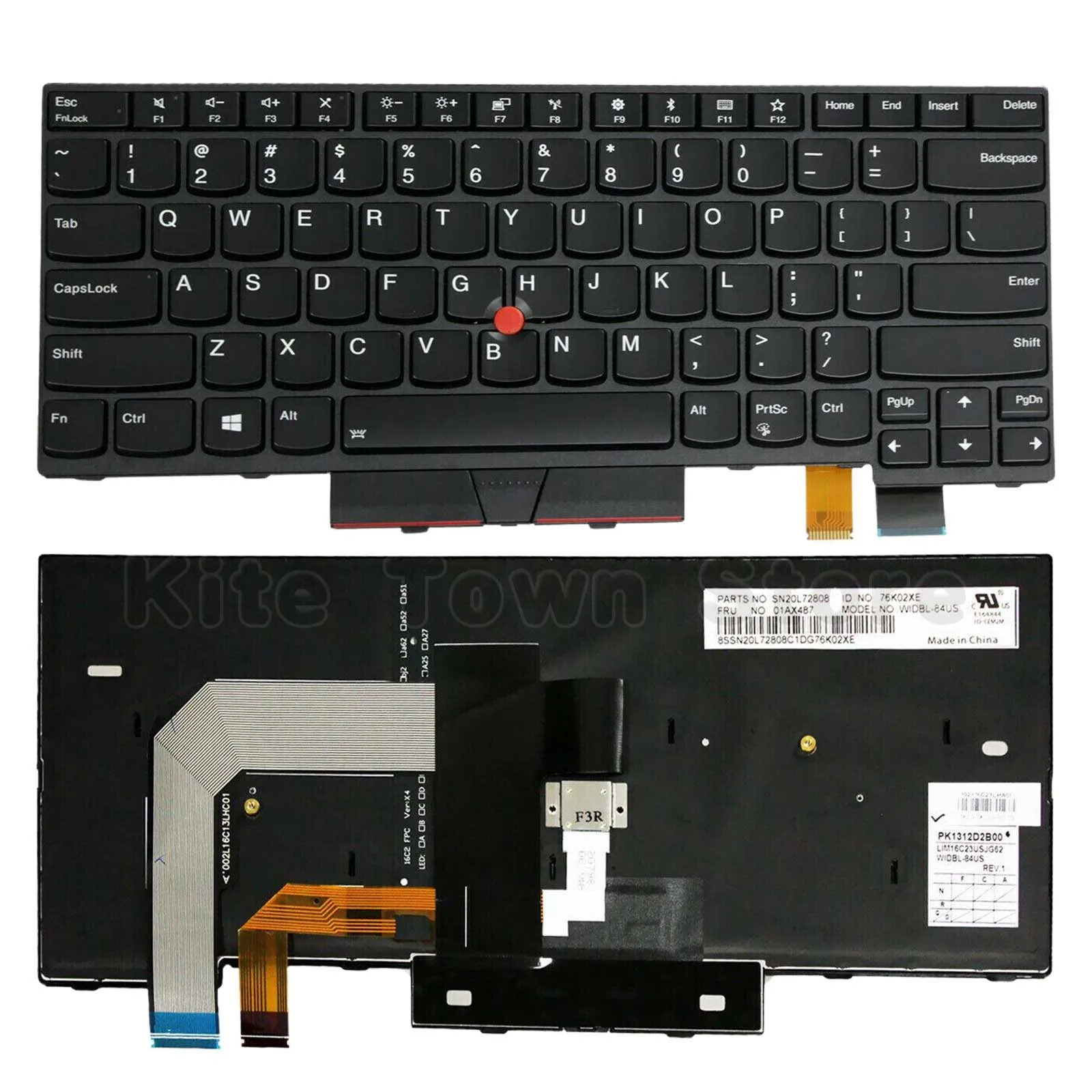 

Клавиатура для ноутбука Lenovo Thinkpad T470 T480 A475 A485 (не подходит для T470s T470p T480s)