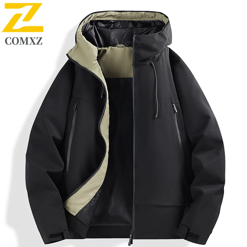 

COMXZ Cross Border Mountain Windbreaker Unisex Spring Autumn Loose Casual Workwear Waterproof Windproof Single Layer Outdoor