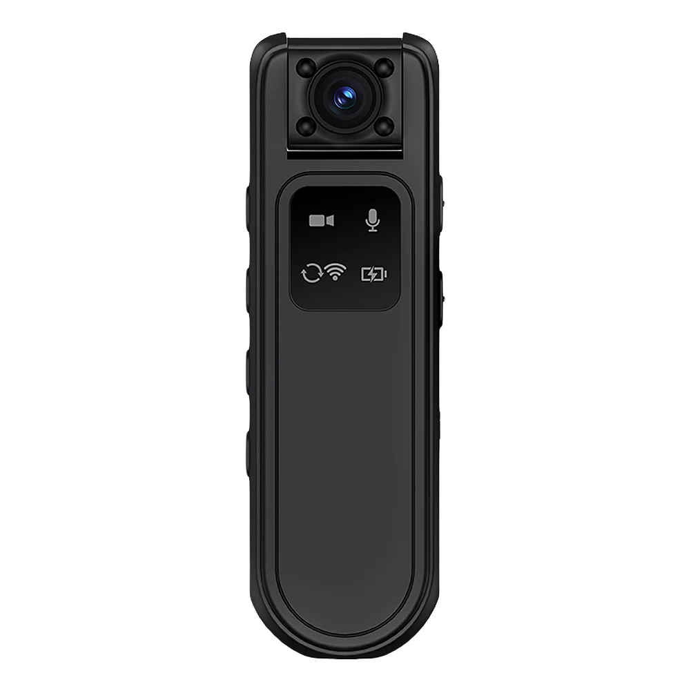 HD 2K Mini Camera Infrared Night Vision WiFi Miniature Camcorder Wearable Small Body Worn Cam for Security Guard Law Enforcement