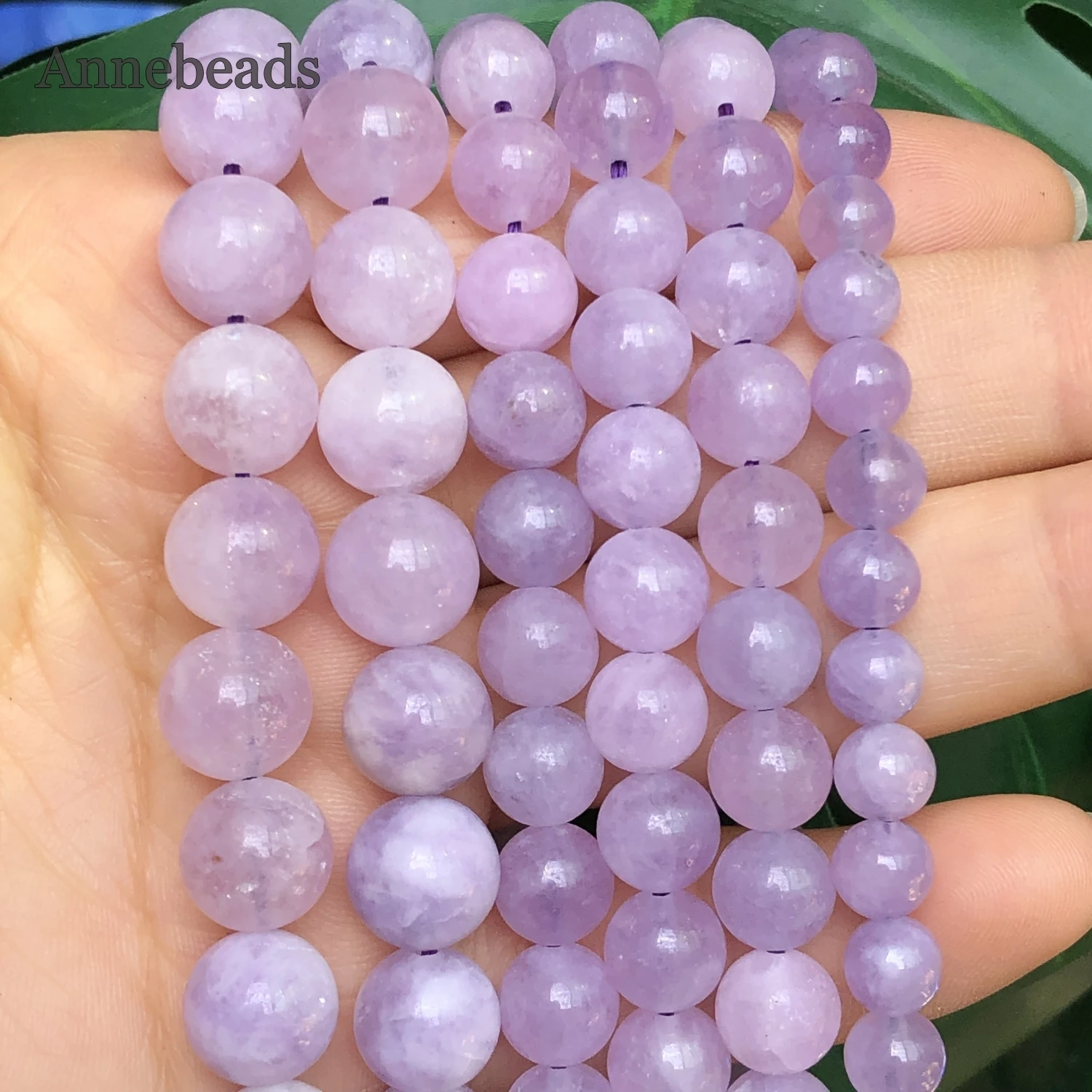 Natural Stone Amethysts Beads Loose Spacer Purple Crystal Beads For Jewelry Making DIY Bracelet Accessories 15\