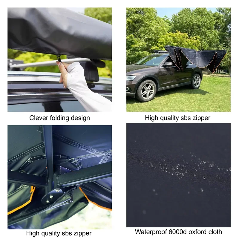 Awnlux Outdoor Fast Setup Car Canopy for Waterproof Side-Mounted Car Tent 270-Degree Hexagonal Sun-Blocking Awning view 5
