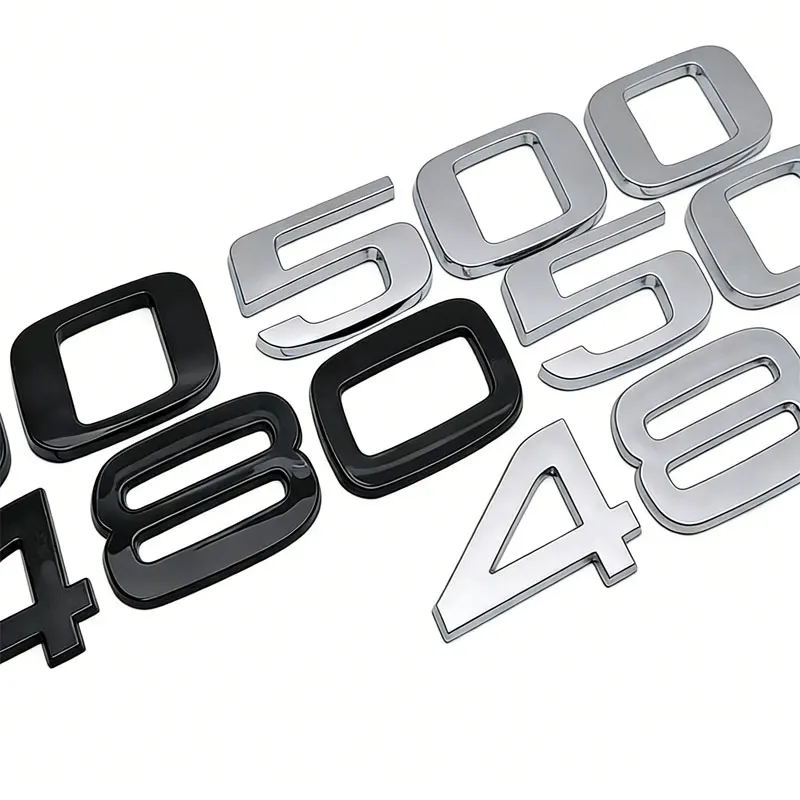 480 500 Big Digital Mark Car Stickers for Volvo Truck National Five Door Label Number Car Accessories Rear Trunk Refit Emblem