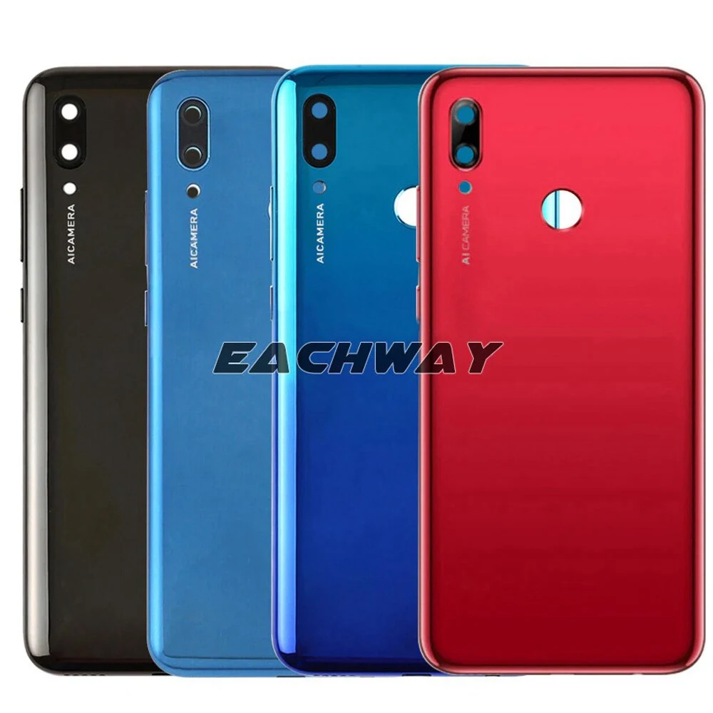 Baru penutup belakang kaca untuk Huawei P Smart 2019 penutup baterai belakang casing perumahan belakang pengganti untuk Huawei P Smart 2019 penutup belakang