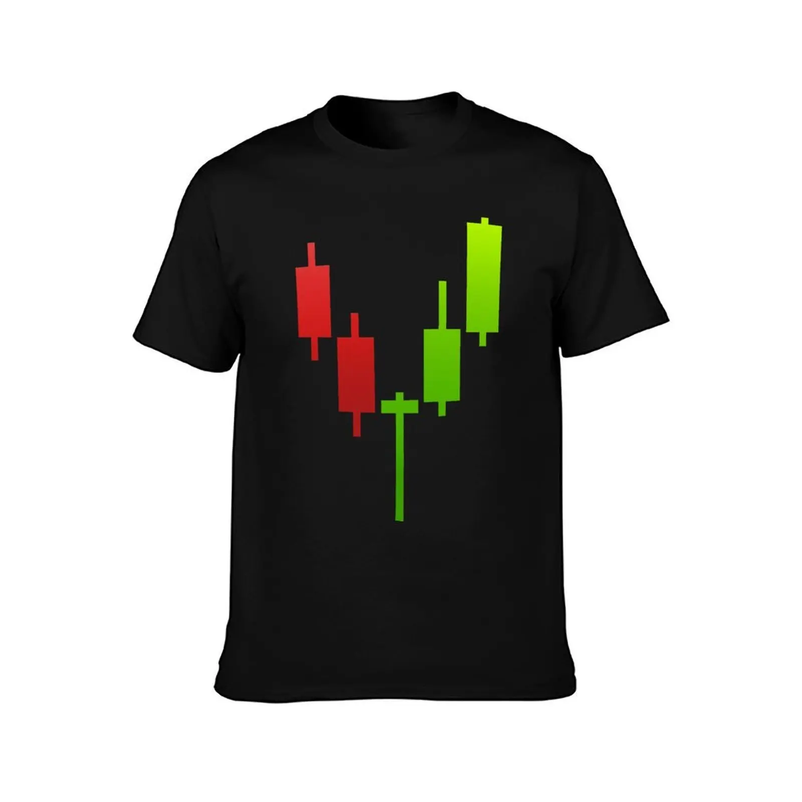 Crypto Trading Candlestick Pattern (Hammer) T-Shirt, Summer Casual Cotton Tee, Oversized Streetwear Tops, Vintage Graphic Print
