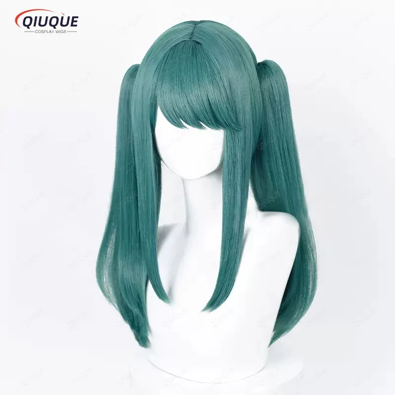 

Anime Vampire Miku Cosplay Wig Long Green Double Ponytails Heat Resistant Hair Party Wigs + Wig Cap