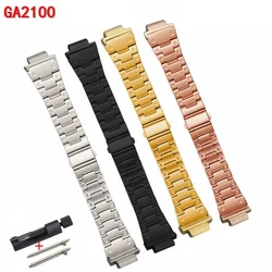 Stainless Steel Watchband for casio gshock GA2100 watch band steel strap 22mm