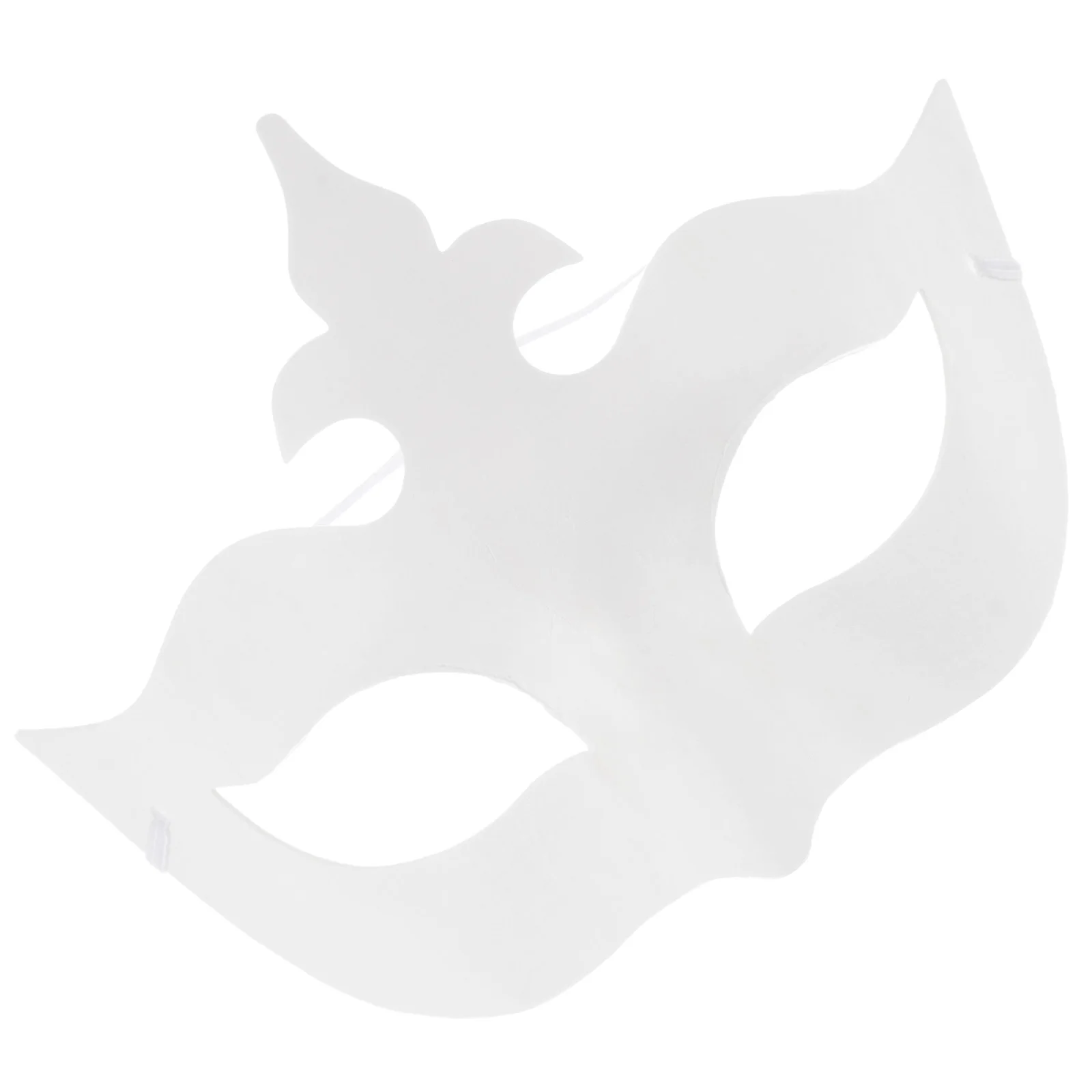 

6 Pcs DIY Crown Mask Masquerade for Women White Masks Bulk Blank Paintable Props Craft Blanks