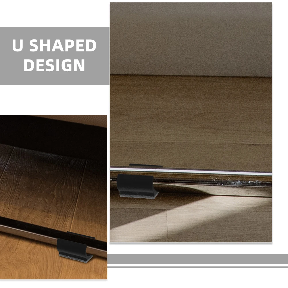 

4Pcs Furniture Felt Pads U Shaped Non-Slip Chair Leg Covers Floor Protectors Soft Durable Scratch Resistant Pads for Chairs