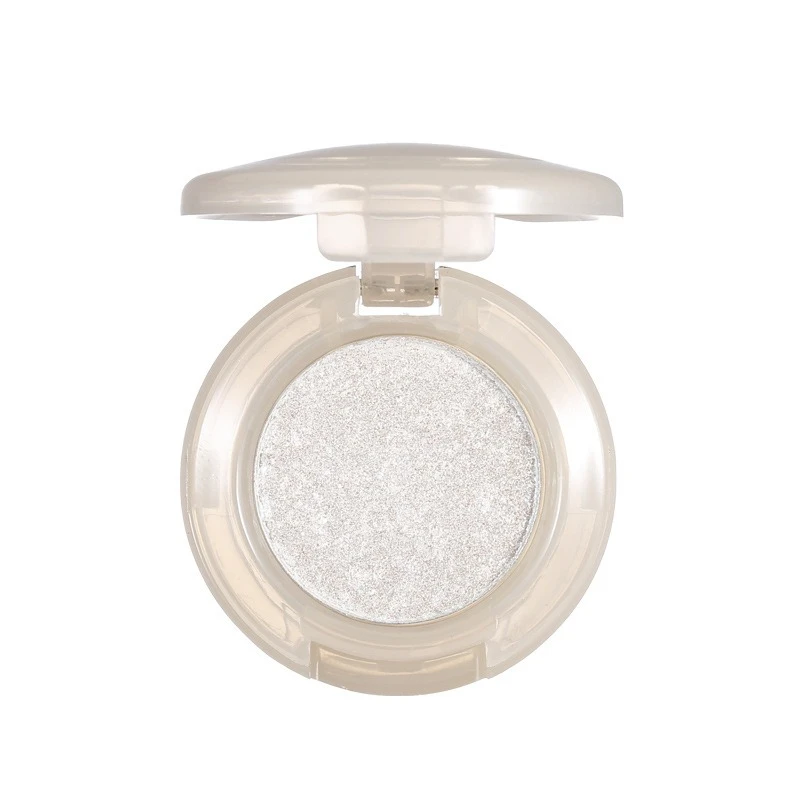 Monochromer Glitzer-Lidschatten, Perlglanz-Highlighter, Puder, Diamant-Lidschatten-Palette, strahlendes, schimmerndes Augen-Make-up