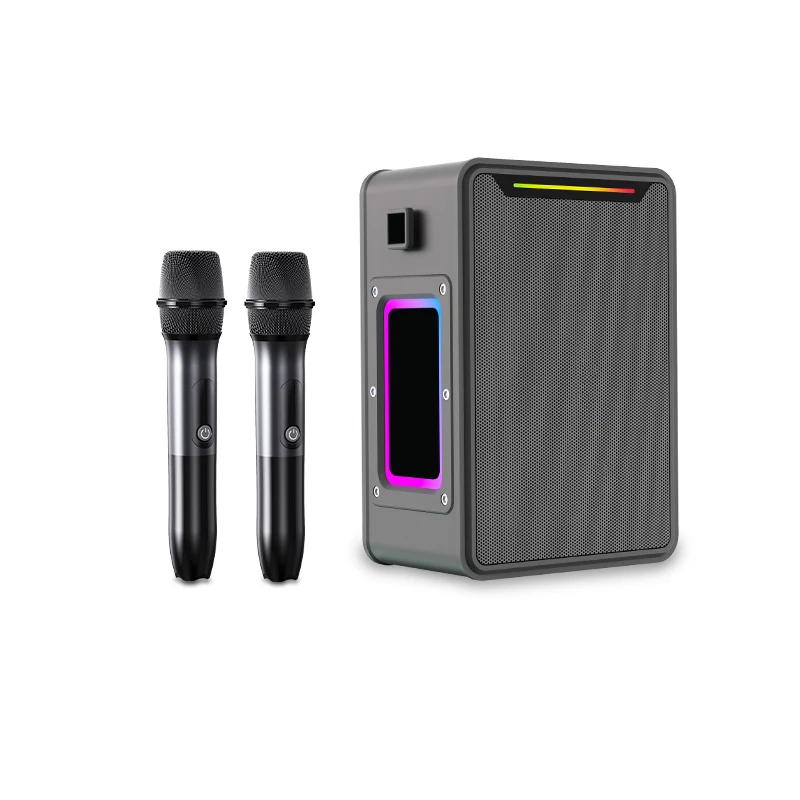 

M149 2.1 Channel Portable 80W Karaoke With Micrphones Blue Tooth Deep Bass Speaker 3D Stereo Bass Wireless IPX6 RGB