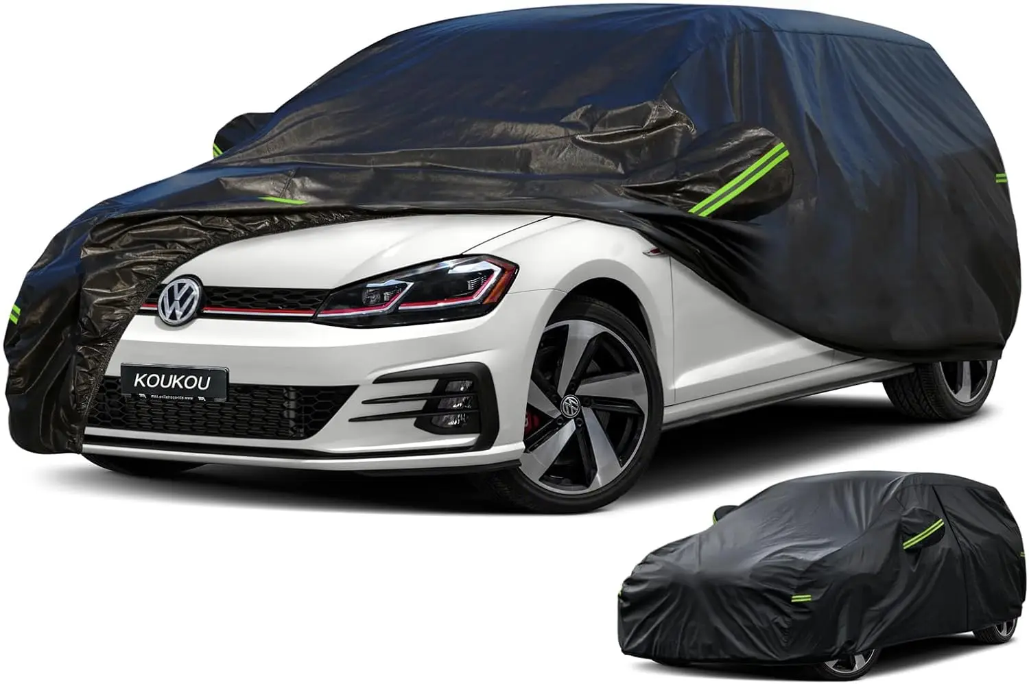 

Waterproof All-Weather Car Cover, 7-Layer Outdoor Protection with Zipper, Universal Fit for Hatchback Models 163-178 Inch