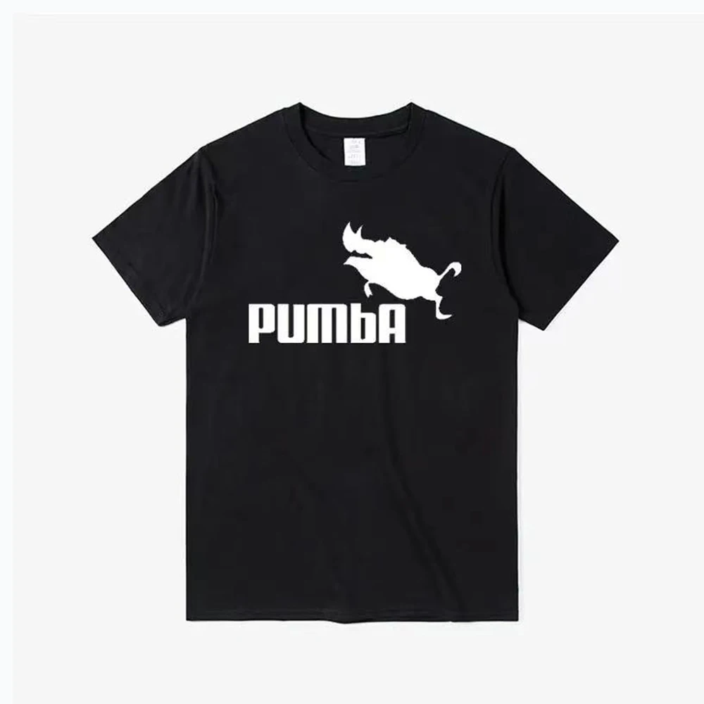 Fashion Funny Cool  Tee Cute T shirts Pumba Men Casual Short Sleeves Cotton Tops Summer Jersey Costume T-shirt  Unisex 80092