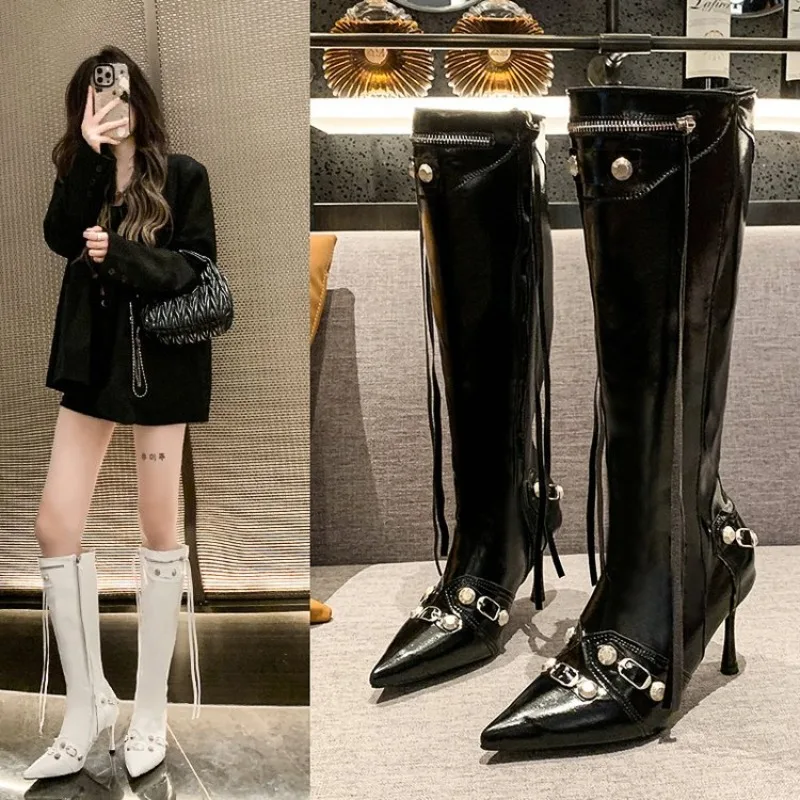 2024-autumn-winter-sexy-pointed-toe-women's-knee-high-boots-new-casual-and-versatile-high-heel-long-boots