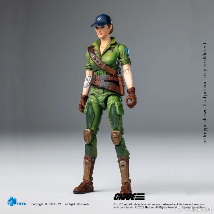 In Stock HIYA EXQUISITE MINI 1/18 Special Forces GIJOE Mechanic Lady Jaye Green Combat Suit Full Set 3.75in Action Figure Model