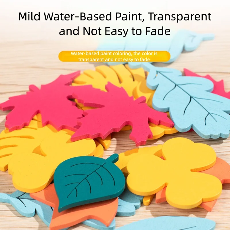 مكعبات بناء أوراق الشجر الإبداعية للأطفال، ألعاب تدريب تركيز الأطفال، ألعاب تعليمية في مرحلة الطفولة المبكرة