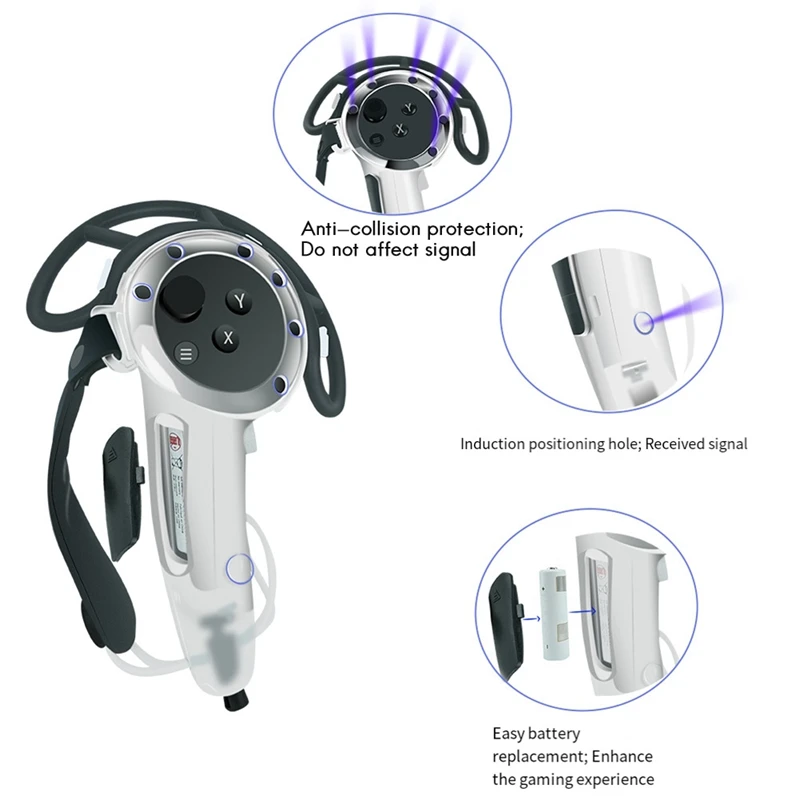 Custodia protettiva per maniglia per custodia protettiva per Controller Meta Quest 3 per accessori di ricambio Meta Quest 3 VR