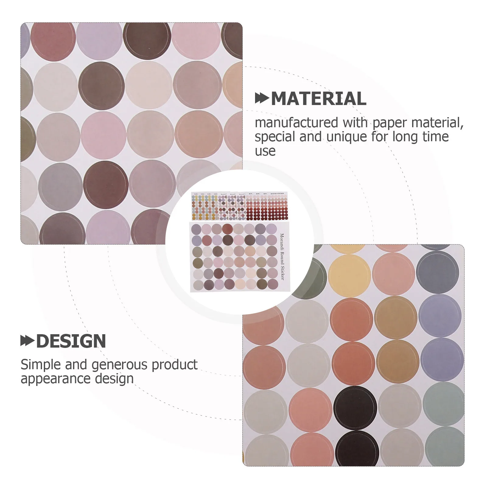 

12 Sheets Dot Stickers Paper Sealing Stickers for Envelope Scrapbook Packing Decoration Color Coding Labels Color Coding Labels