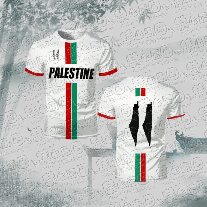 

Футбольные майки MOTO Палестины для взрослых, легкие роскошные футбольные формы с цифровым принтом, летние мужские футболки с флагом Палестины